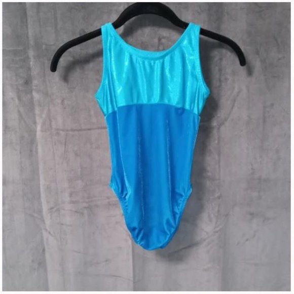 Ferreira Dance Blue on Blue Leotard Size 6x - Picture 2 of 3
